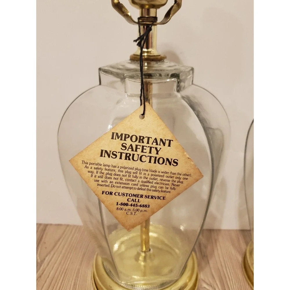 Lot of 2 Cheyenne Lamps W/ tags Vtg Underwriters Laboratories Hexagon TESTED